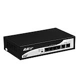 Комутатор 2E PowerLink SP402F 6xFE (4xPoE, 2xUplink), 55Вт, Некерований Baumar - Завжди Вчасно, фото 2