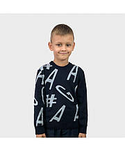 Джемпер для мальчика GA Синий ART KNIT