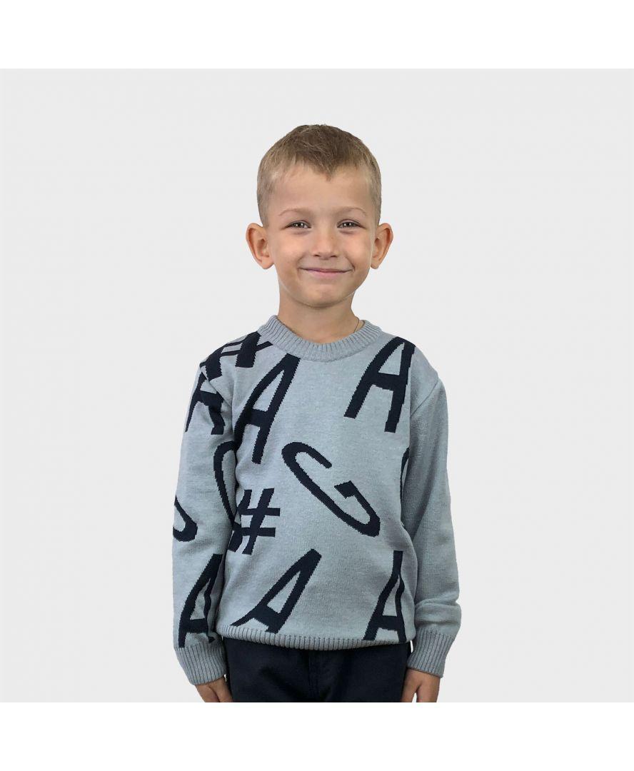 Джемпер для мальчика GA Серый ART KNIT
