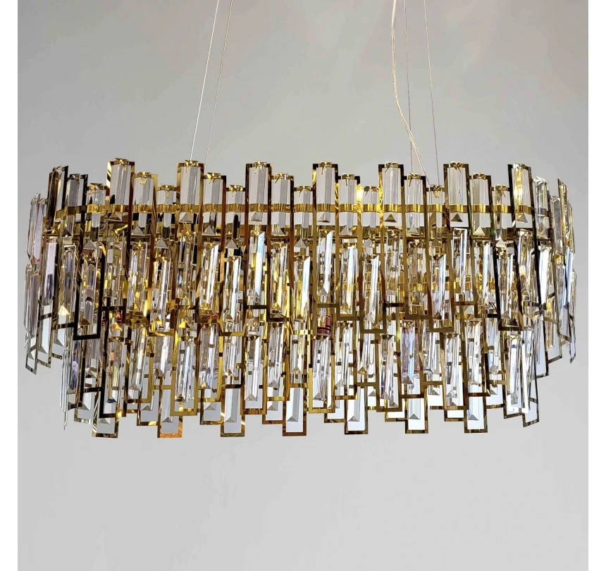 Сучасна овальна люстра P415/L90+30, фото 1