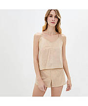 Женский комплект майка и шорты золото ТМ ПРОВАНС