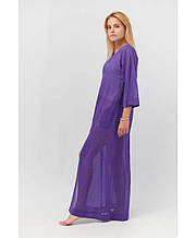 Туніка пляжна довга фіолетова ТМ ПРОВАНС