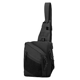 2E Tactical Сумка-слінг, швидке відкривання, 4 відсіки, чорна Baumar - Завжди Вчасно