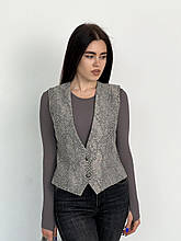 Жіночий жилет Python сірий ART KNIT