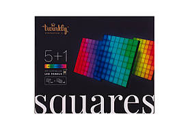 Панель Smart LED Twinkly Squares 1 Starter + 5 Extension RGB IP20 16x16см кабель білий Baumar - Завжди Вчасно