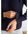 Джемпер индиго Cotton ART KNIT, фото 2