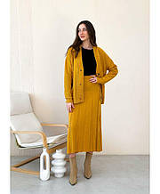 Спідниця Жаклін Гірчиця ART KNIT