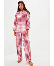 Пижама женская фланелевая Красная клеточка ТМ ПРОВАНС
