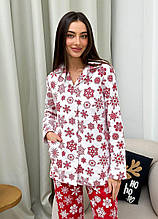 Піжама жіноча фланелева Сніжинка ART KNIT