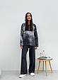 Штани жіночі в'язані графітові Vibe ART KNIT, фото 4