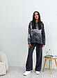 Штани жіночі в'язані графітові Vibe ART KNIT, фото 6