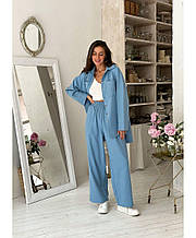 Сорочка жіноча бавовняна Блакитна ТМ ПРОВАНС