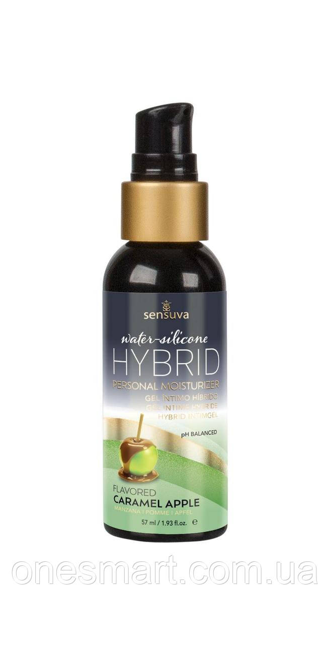 Мастило Sensuva Hybrid водно-силіконове для оральних ласок з ароматом карамельного яблука 57 мл