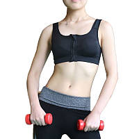 Зручний Спортивний Топ на Блискавці, чорний S