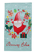 Новорічний вафельний рушник Санта ТМ ПРОВАНС