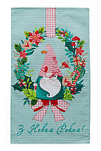 Новорічний вафельний рушник Гном ТМ ПРОВАНС