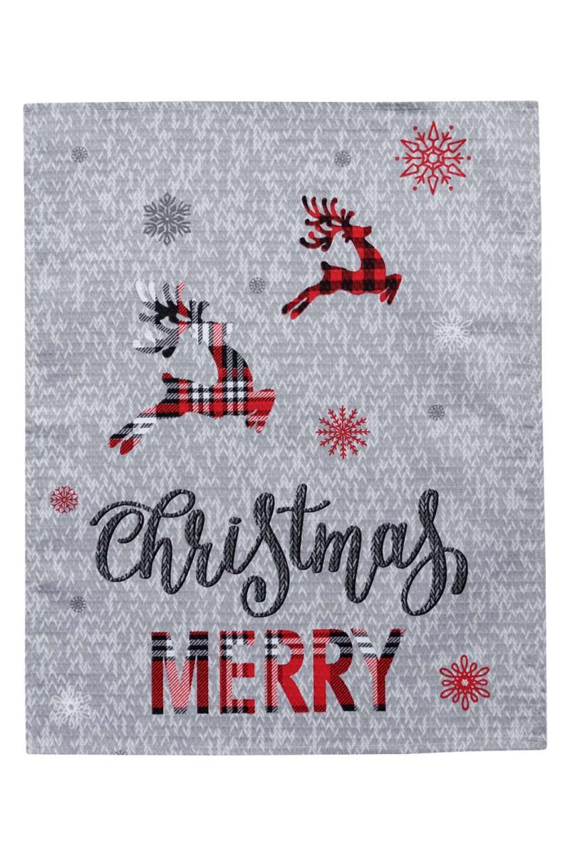 Новорічний вафельний рушник Merry Christmas ТМ ПРОВАНС, фото 1