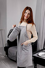 Фартух кухонний RINO сірий ТМ ПРОВАНС