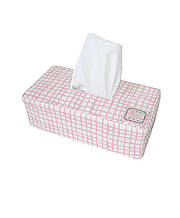 Чехол на салфетницу Прованс#AndreTAN  Розовая клет ТМ ПРОВАНС