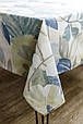 Скатертина на стіл Блакитні Квіти ТМ ПРОВАНС 180, 136х180см, Блакитний, фото 3