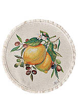 Кругла гобеленова серветка Наполі ТМ ПРОВАНС