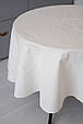Скатертина святкова кругла Перлина Біла ТМ ПРОВАНС, фото 3