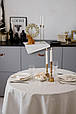 Скатертина святкова кругла Перлина Біла ТМ ПРОВАНС, фото 5