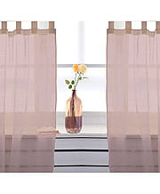 Льняная гардина на петлях Topo (1 ед.) ТМ ПРОВАНС