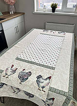 Гобеленовая дорожка на стол Курочки ТМ ПРОВАНС