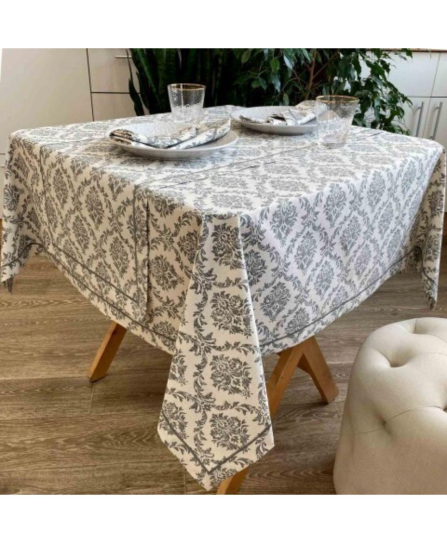 Скатерть Avantime Версаль серая ТМ ПРОВАНС, фото 1