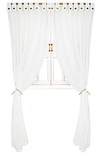 Гардина Milk с декоративными пуговицами (1 ед.) ТМ ПРОВАНС