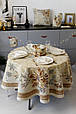 Новорічна кругла скатертина Золоте свято ТМ ПРОВАНС, фото 7