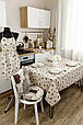 Скатертина Квіти коричневі ТМ ПРОВАНС, фото 2
