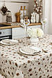 Скатертина Квіти коричневі ТМ ПРОВАНС, фото 6