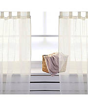 Льняная гардина на петлях Naturel (1 ед.) ТМ ПРОВАНС