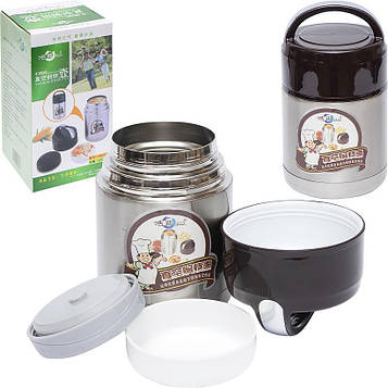 Термос для їжі 650 мл металевий 20*11,5см