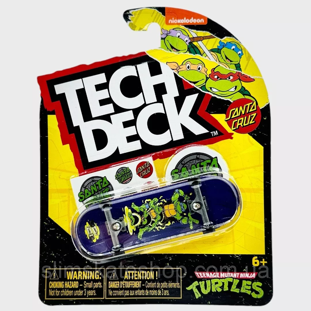 Фінгерборд Tech Deck Santa Cruz x Teenage Mutant Ninja Turtles Leonardo Nickelodeon 32 мм