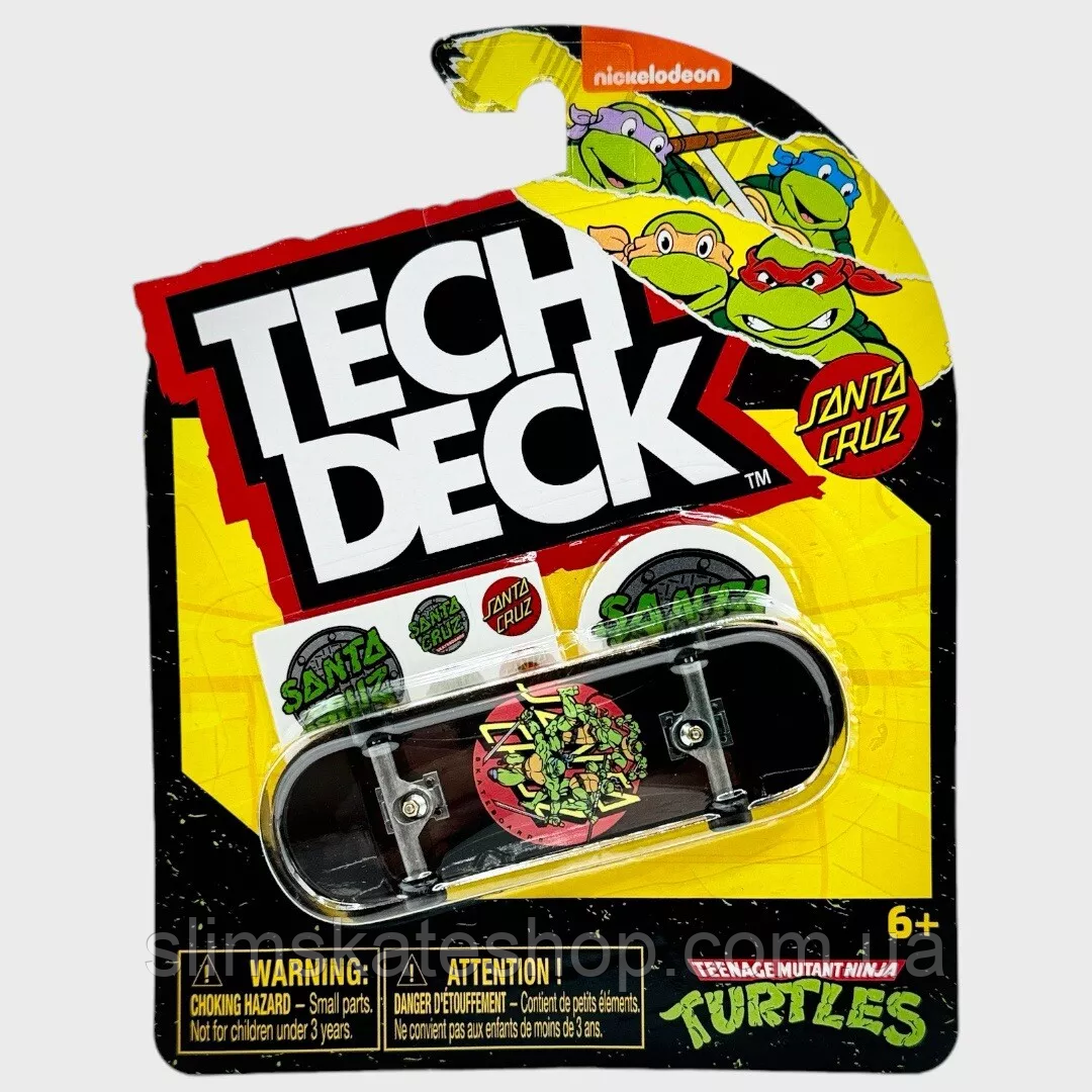 Фінгерборд Tech Deck Santa Cruz x Teenage Mutant Ninja Turtles Nickelodeon 32 мм
