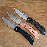 Ніж складаний Sanrenmu SRM 9165-KB, 12C27 Satin, Slip Joint, G10 Carbon Black, EDC, фото 5