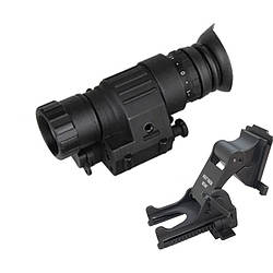 Повний комплект монокуляр нічного бачення ПНБ Nectronix CL27-0008 + модернізоване кріплення на шолом Rhino mount