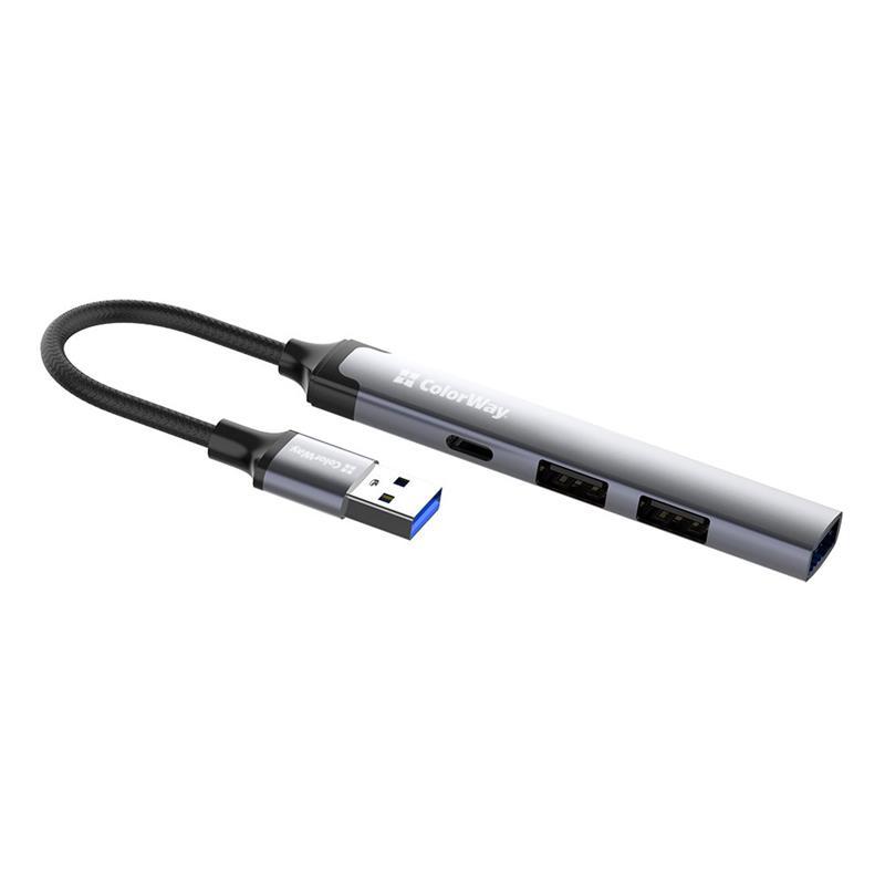 Концентратор (USB-хаб) СolorWay USB-A 4-в-1 USB2.0х3/USB3.0 (CW-HUB05)