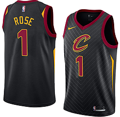 Вишивка чоловіча майка чорна Nike Rose No25 (Деррик Роуз) команда Cleveland Cavaliers