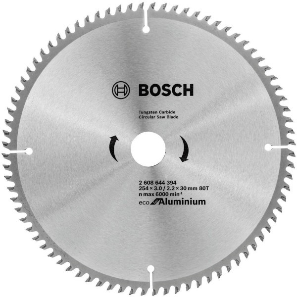 Пиляльний диск Bosch ECO AL (254х30х80Т) (2608644394), фото 1