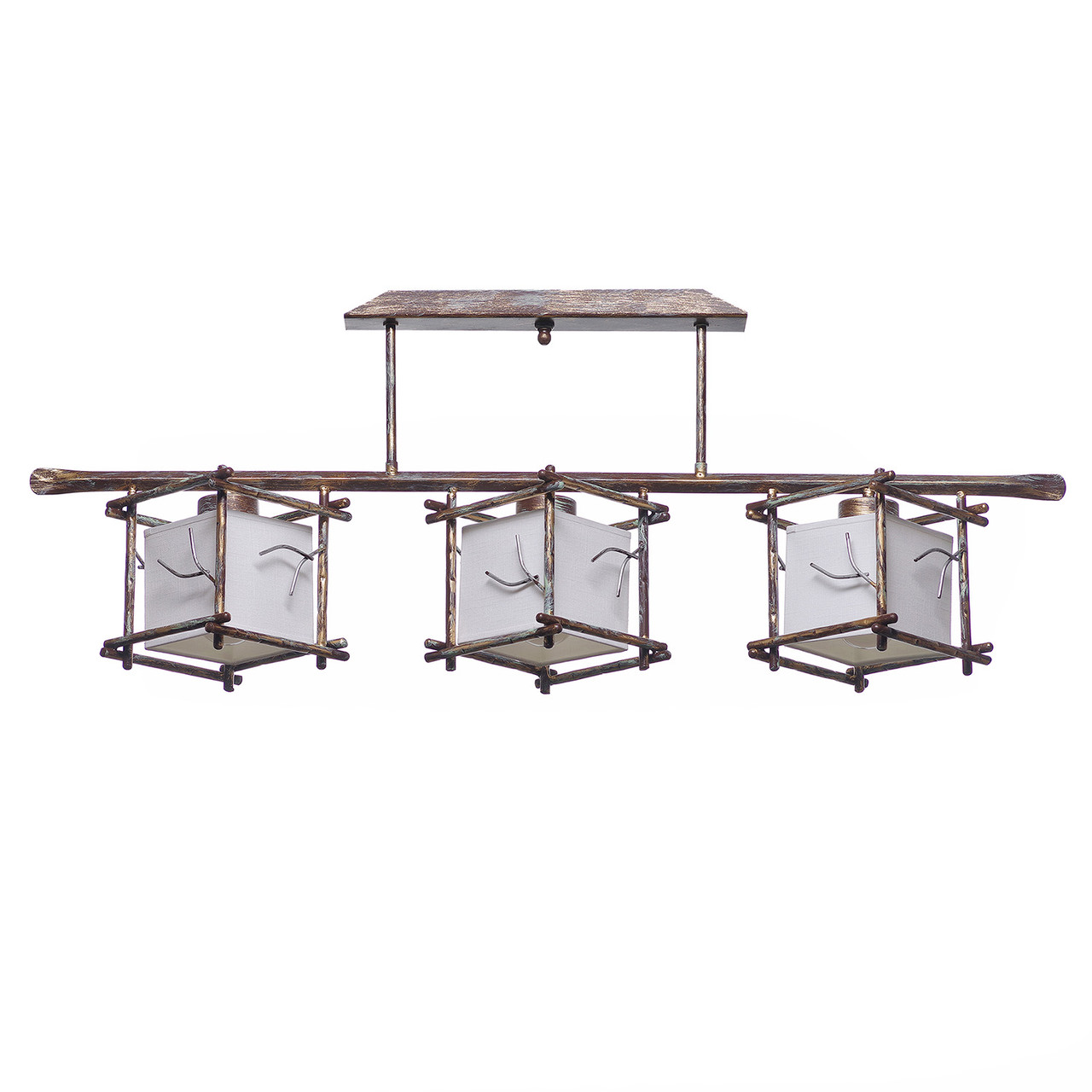 Стельова люстра для передпокою, спальні, кухні 3-х лампова, фото 1