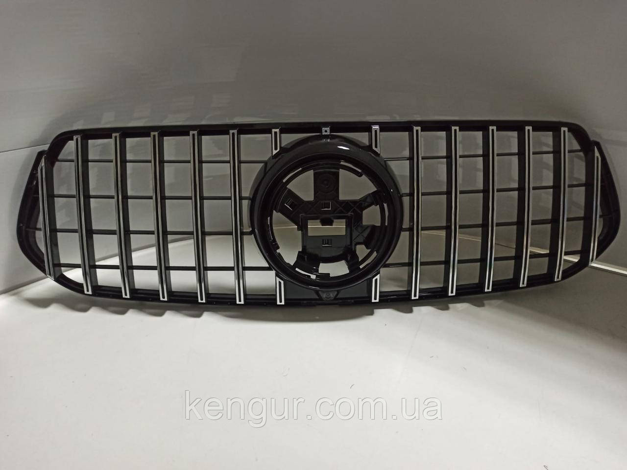 Решітка радіатора Merсedes GLE-class W167 GT chromе black, фото 1