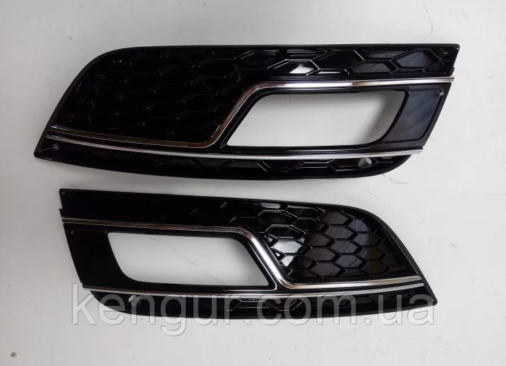 Решітки протитуманок Audi A4 2011-2015, стиль RS4