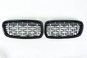 Решітка радіатора (ніздрі), black Diamond, M-Pak BMW 3-Series F30 2011-2017