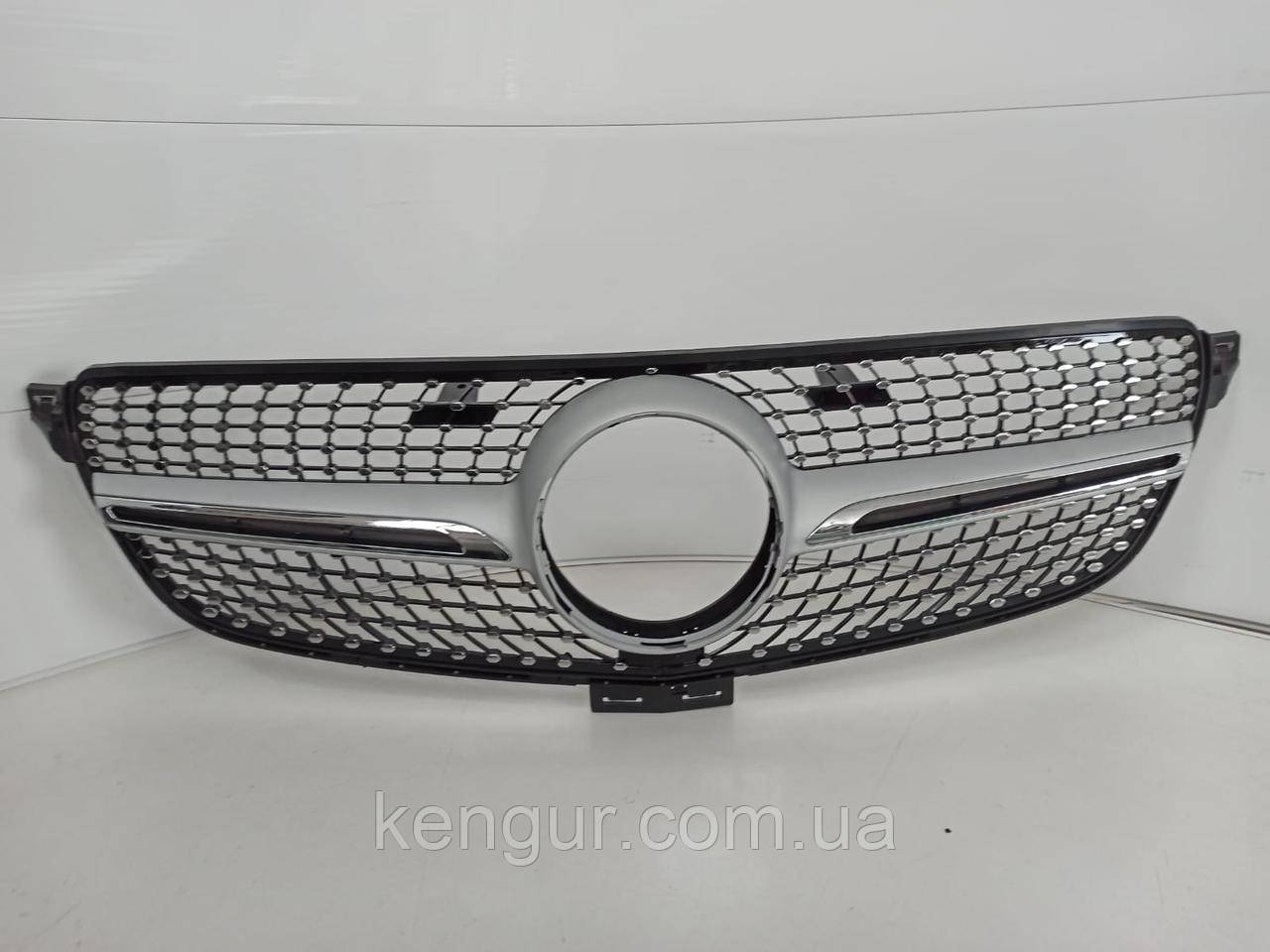 Решітка радіатора Mercedes W166 2015-2018 Diamond silver (no camera)