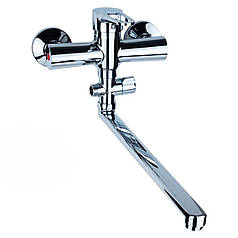 Змішувач HL Ø35 для ванни гусак прямий 350мм дивертор виносний картріджний AQUATICA (HL-3C230C)