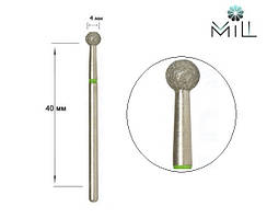 Насадка алмазна Куля 4 мм зелена Mill